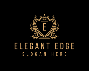 Elegant Crest Crown logo design