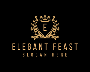 Elegant Crest Crown logo design