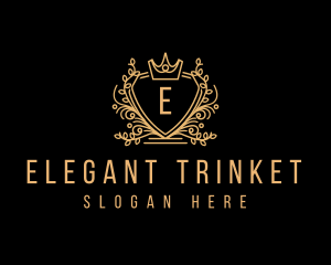 Elegant Crest Crown logo design