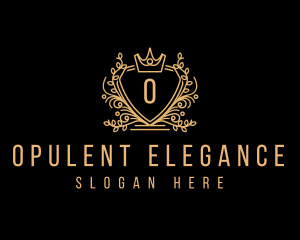 Elegant Crest Crown logo design