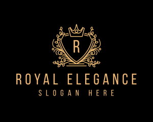 Elegant Crest Crown logo design