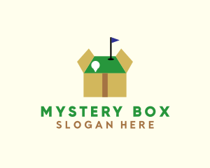 Minigolf Course Box logo design