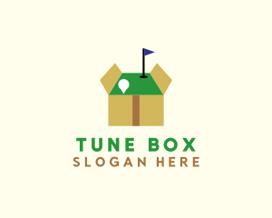 Minigolf Course Box logo design