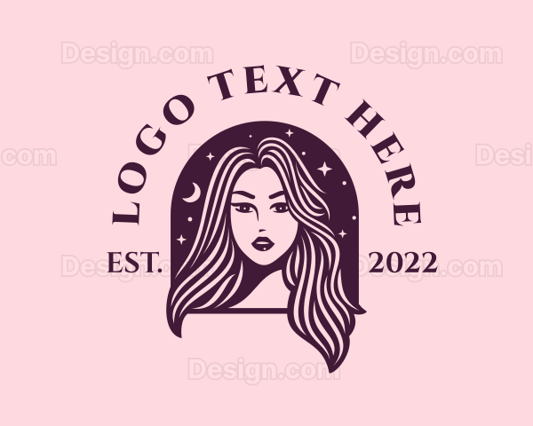 Cosmic Beautiful Woman Logo