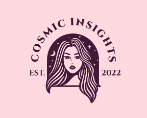 Cosmic Beautiful Woman logo design