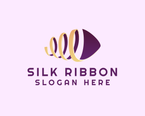 Isometric Spiral Ribbon logo design