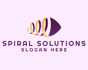 Isometric Spiral Ribbon logo