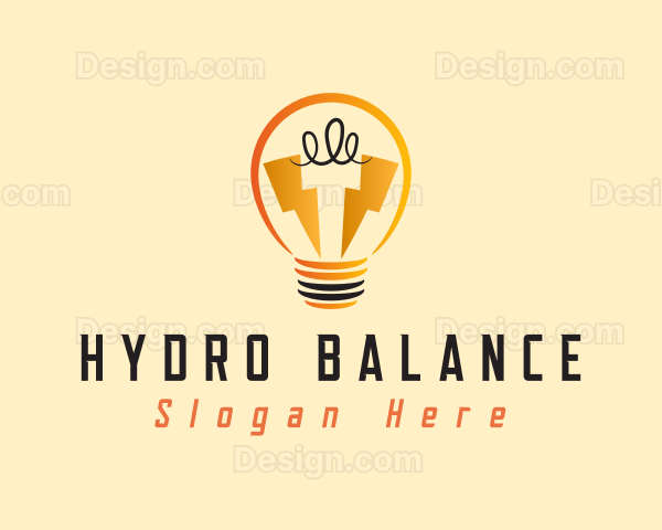 Light Bulb Electricity Logo