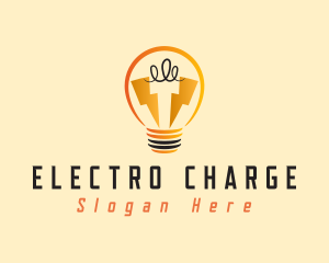 Light Bulb Electricity logo design