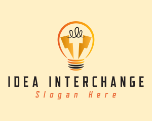 Light Bulb Electricity logo design