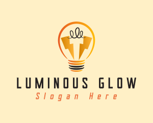 Light Bulb Electricity logo design