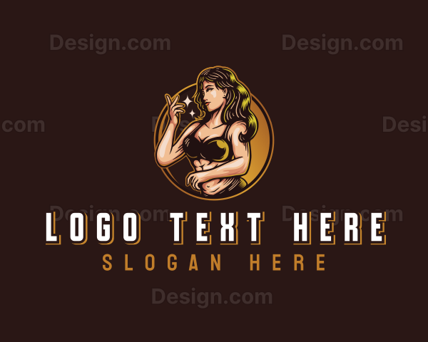 Sexy Seductive Woman Logo