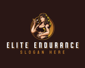 Sexy Seductive Woman logo design