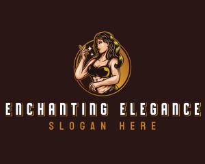 Sexy Seductive Woman logo design