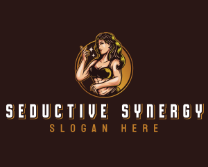 Sexy Seductive Woman logo design