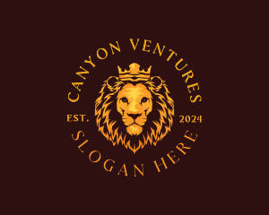 Luxury Noble Lion logo design