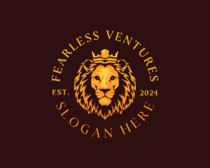 Luxury Noble Lion logo design