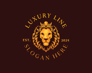 Luxury Noble Lion logo design