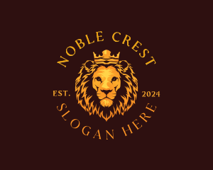 Luxury Noble Lion logo design