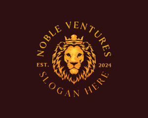 Luxury Noble Lion logo design