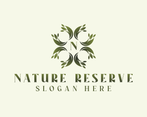 Sustainable Herbal Leaves logo design