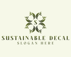 Sustainable Herbal Leaves logo design