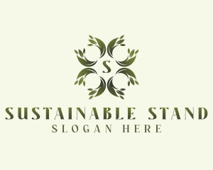 Sustainable Herbal Leaves logo design