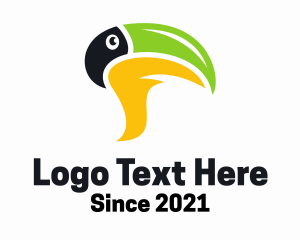 Tropical Bird Chat Bubble logo