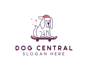 Skateboard Pet Dog logo design