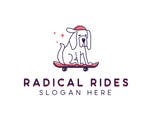 Skateboard Pet Dog logo design