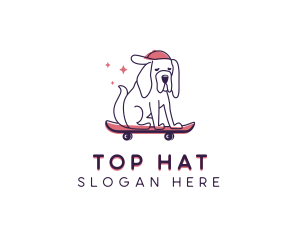 Skateboard Pet Dog logo design