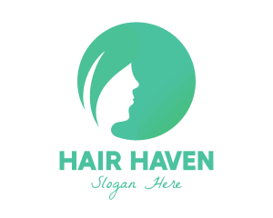 Leaf Woman Hair logo