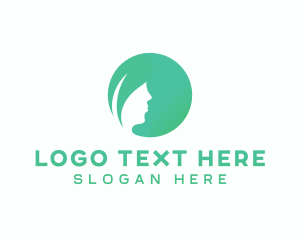 Leaf Woman Hair logo