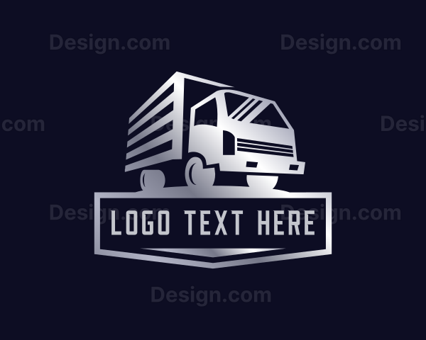 Moving Truck Logistics Logo