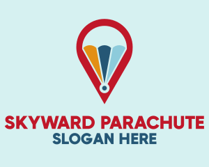 Pin Location Parachute  logo