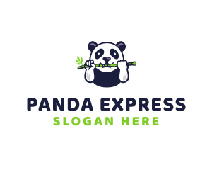 Wildlife Panda Bamboo logo