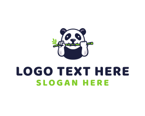 Bamboo - Wildlife Panda Bamboo logo design