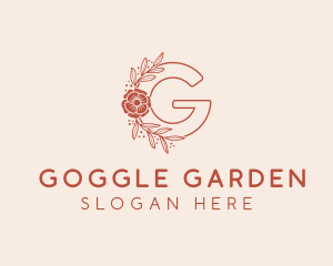 Garden Flower Letter G logo design