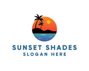 Sunset Beach Resort logo design