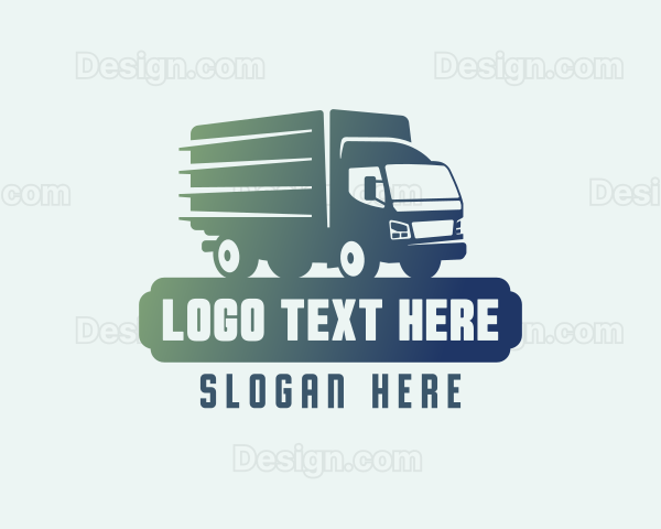 Gradient Truck Delivery Logo