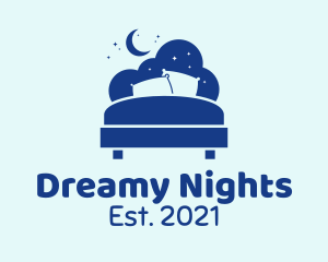 Bed Mattress Night logo design