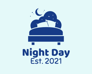 Bed Mattress Night logo design