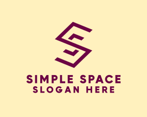 Simple Geometric Brand Letter S logo design