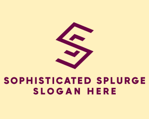 Simple Geometric Brand Letter S logo design