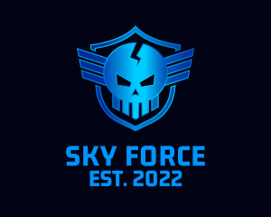 Skull Shield Airforce logo