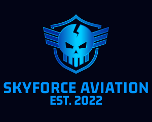 Skull Shield Airforce logo