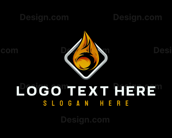 Fire Flame Heat Logo