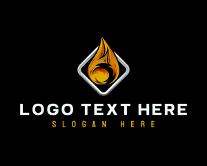 Fire Flame Heat logo