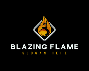 Fire Flame Heat logo design