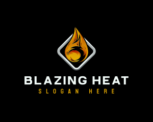 Fire Flame Heat logo design